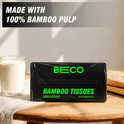 Bamboo Facial Tissues - 100 pulls | Pack of 6