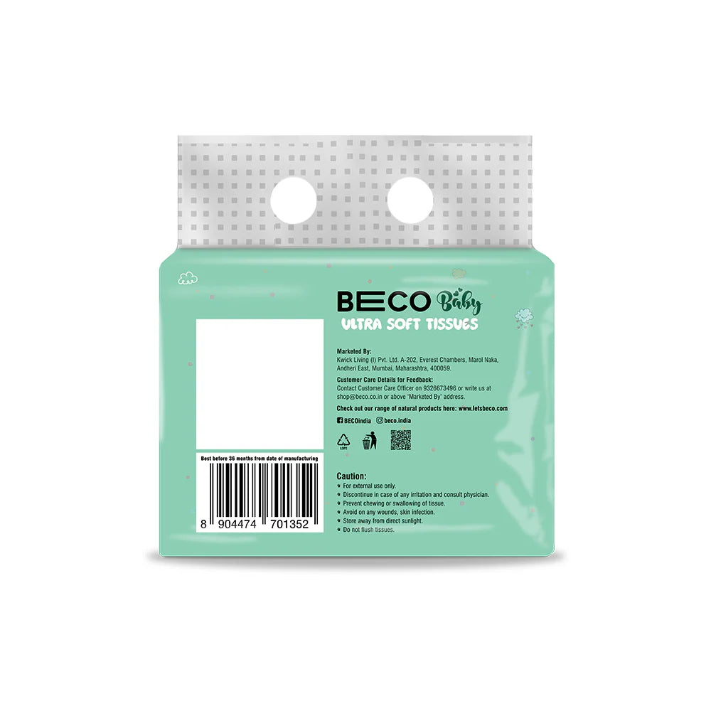 Ultra Soft Baby Tissues - 3 ply 100 Pulls Pack of 3
